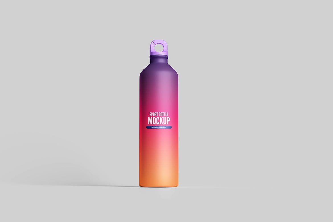 运动水杯样机模板 Sport Bottle Mockup