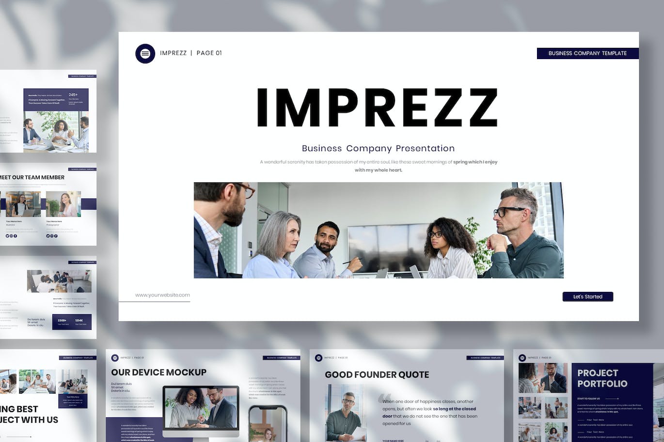 业务演示文稿PPT模板 Imprezz Business Presentation PowerPoint Template