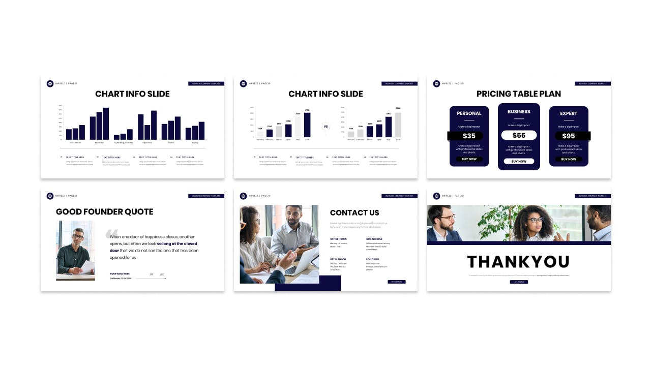 业务演示文稿PPT模板 Imprezz Business Presentation PowerPoint Template