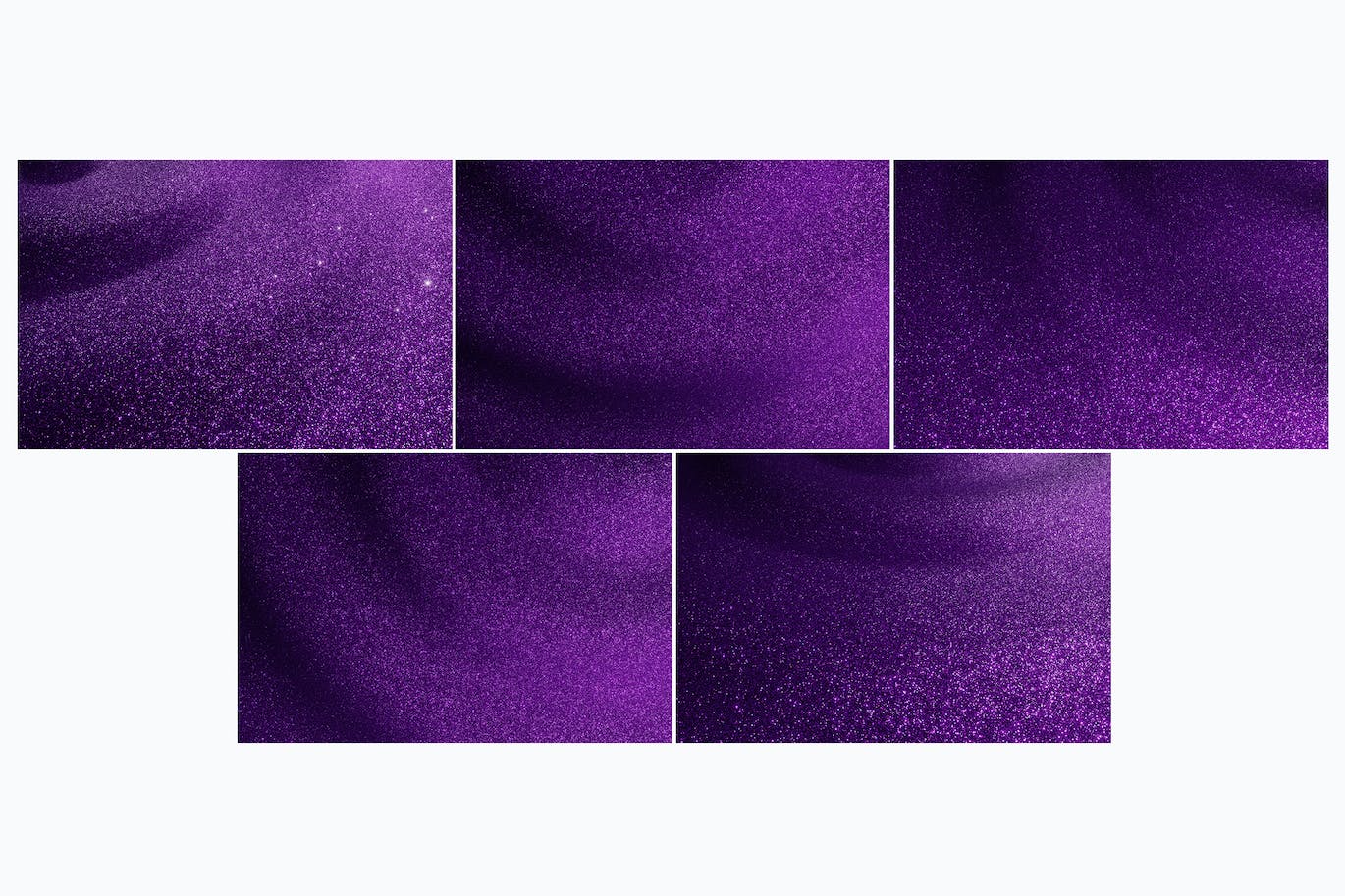 紫色闪光波浪/闪粉高清背景素材 Purple Glitter Waves Backgrounds