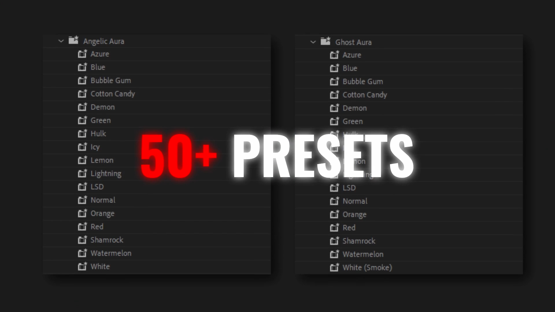 AKV Studios 50多个光环效果PR预设 Aura Effect Presets -