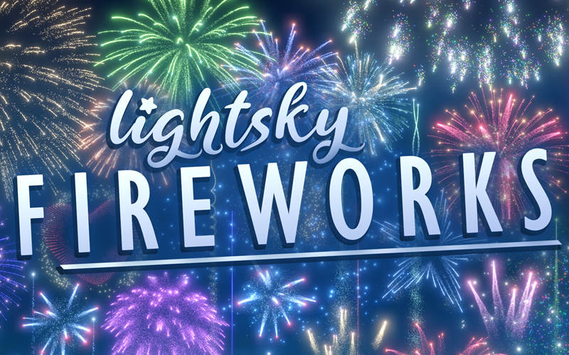 【Blender预设】Lightsky Fireworks v1.1 烟花粒子轨迹效果资源包_