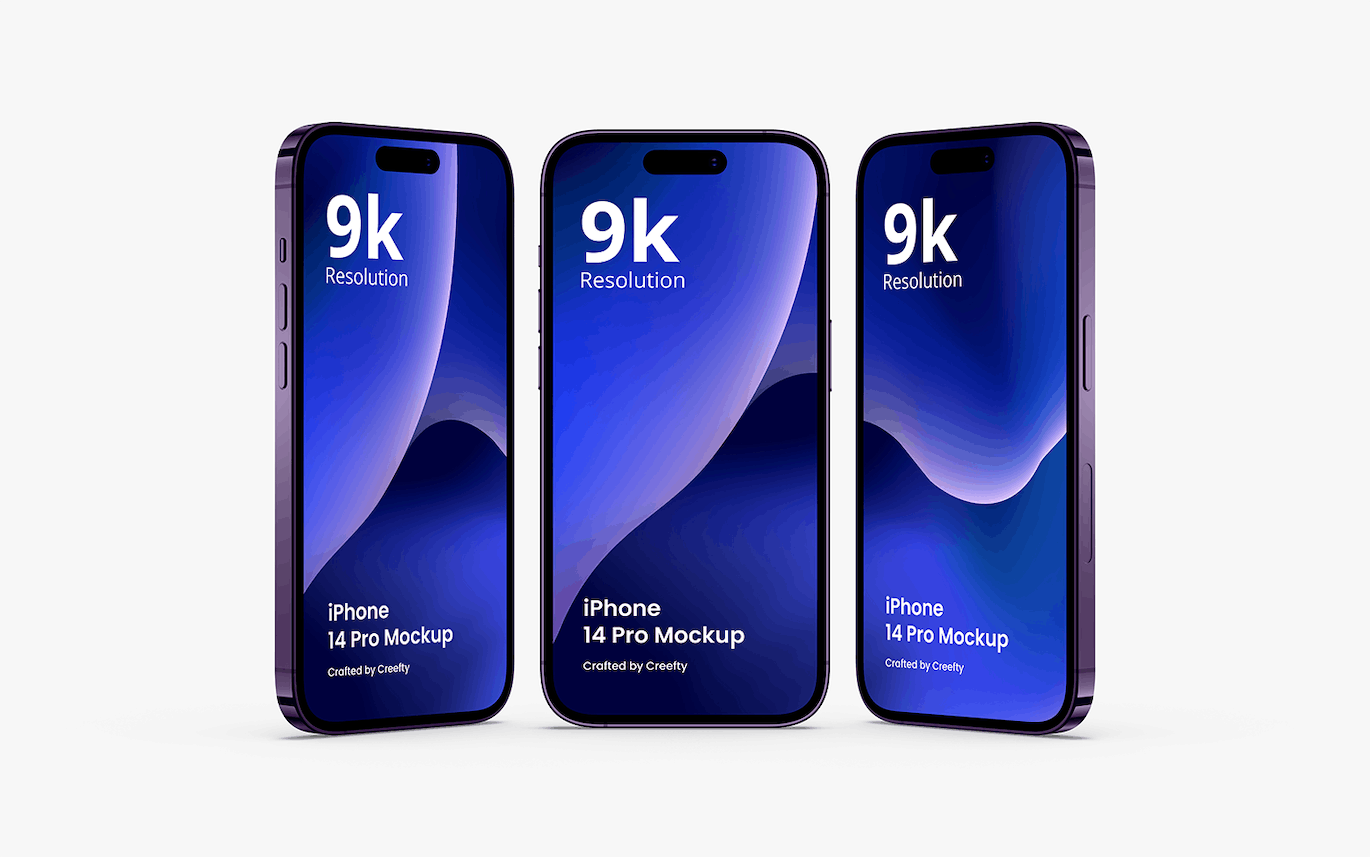 iPhone 14 Pro 样机模板 iPhone 14 Pro Mockup 4.0