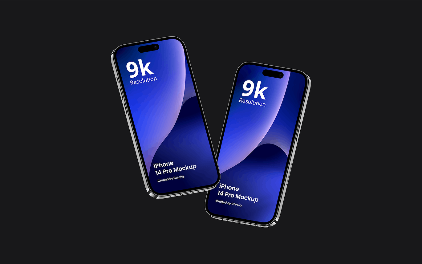 iPhone 14 Pro 样机模板 iPhone 14 Pro Mockup 4.0