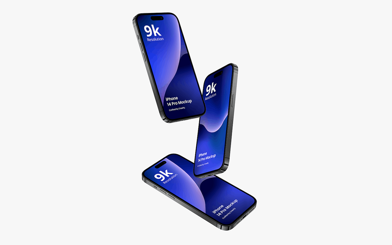 iPhone 14 Pro 样机模板 iPhone 14 Pro Mockup 4.0