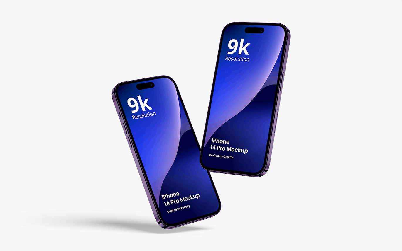 iPhone 14 Pro 样机模板 iPhone 14 Pro Mockup 4.0