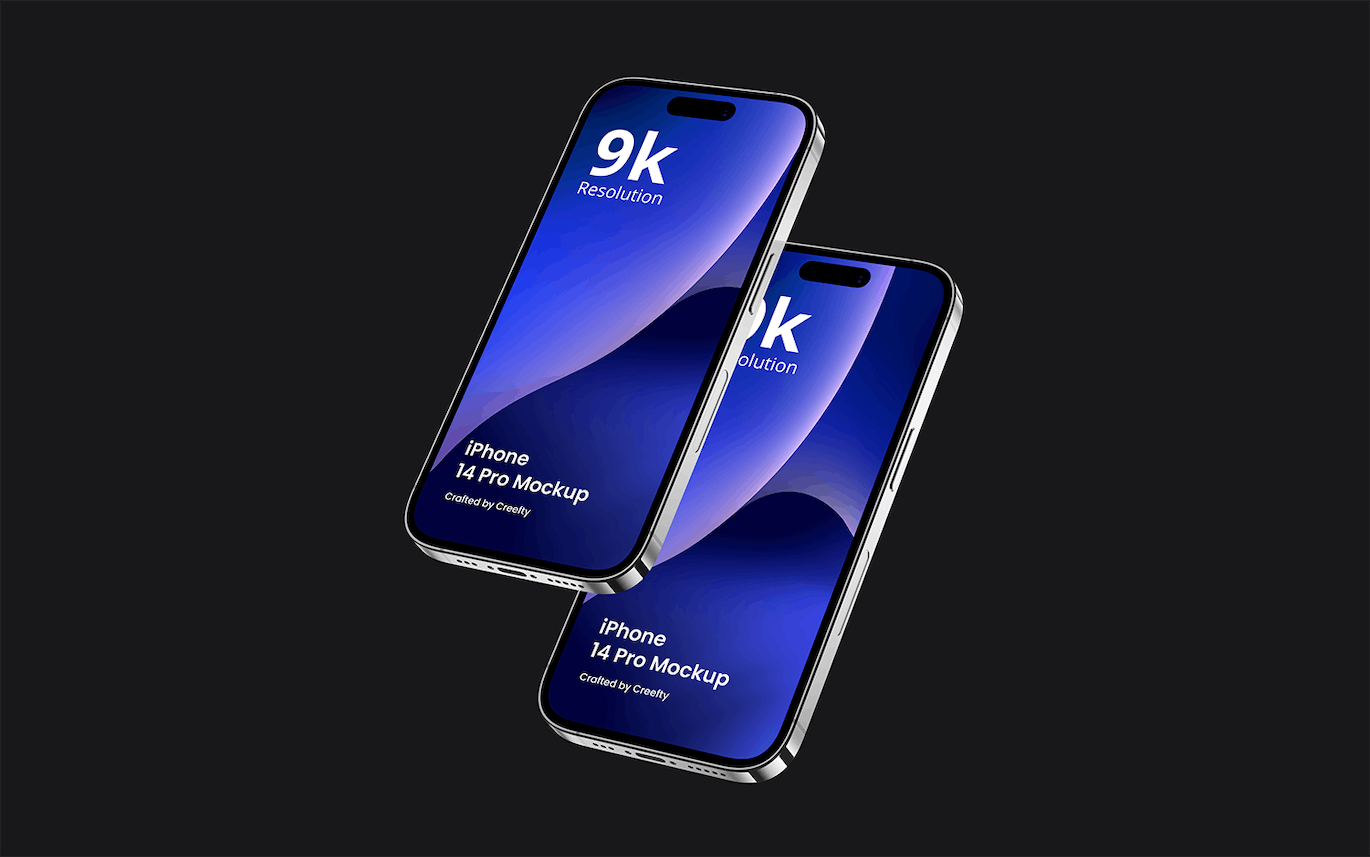 iPhone 14 Pro 样机模板 iPhone 14 Pro Mockup 4.0