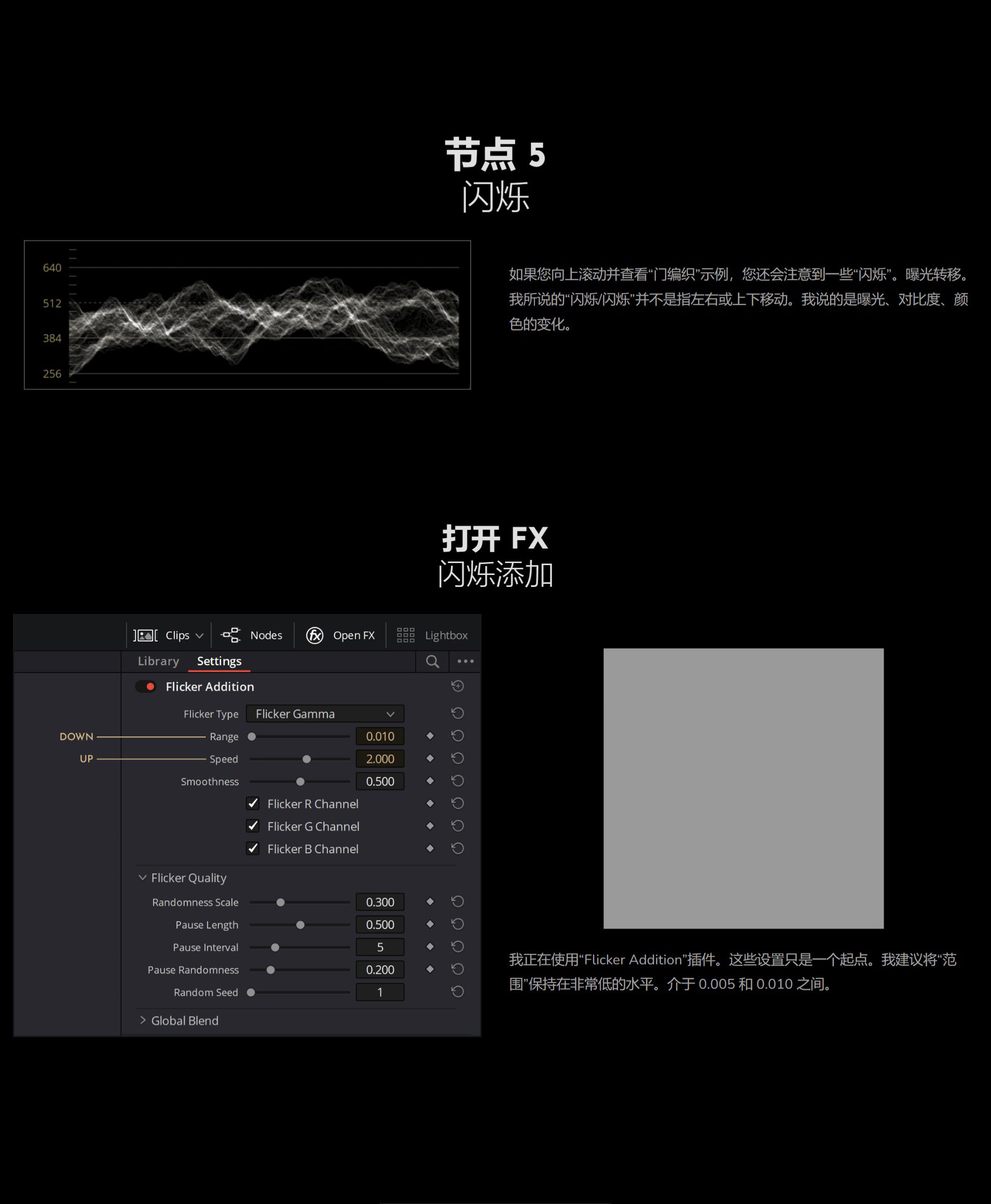 柯达胶片电影薄膜光晕晕轮光化学胶片效果达芬奇节点树 PHOTOCHEMICAL FILM LOOK PowerGrade（9501） -