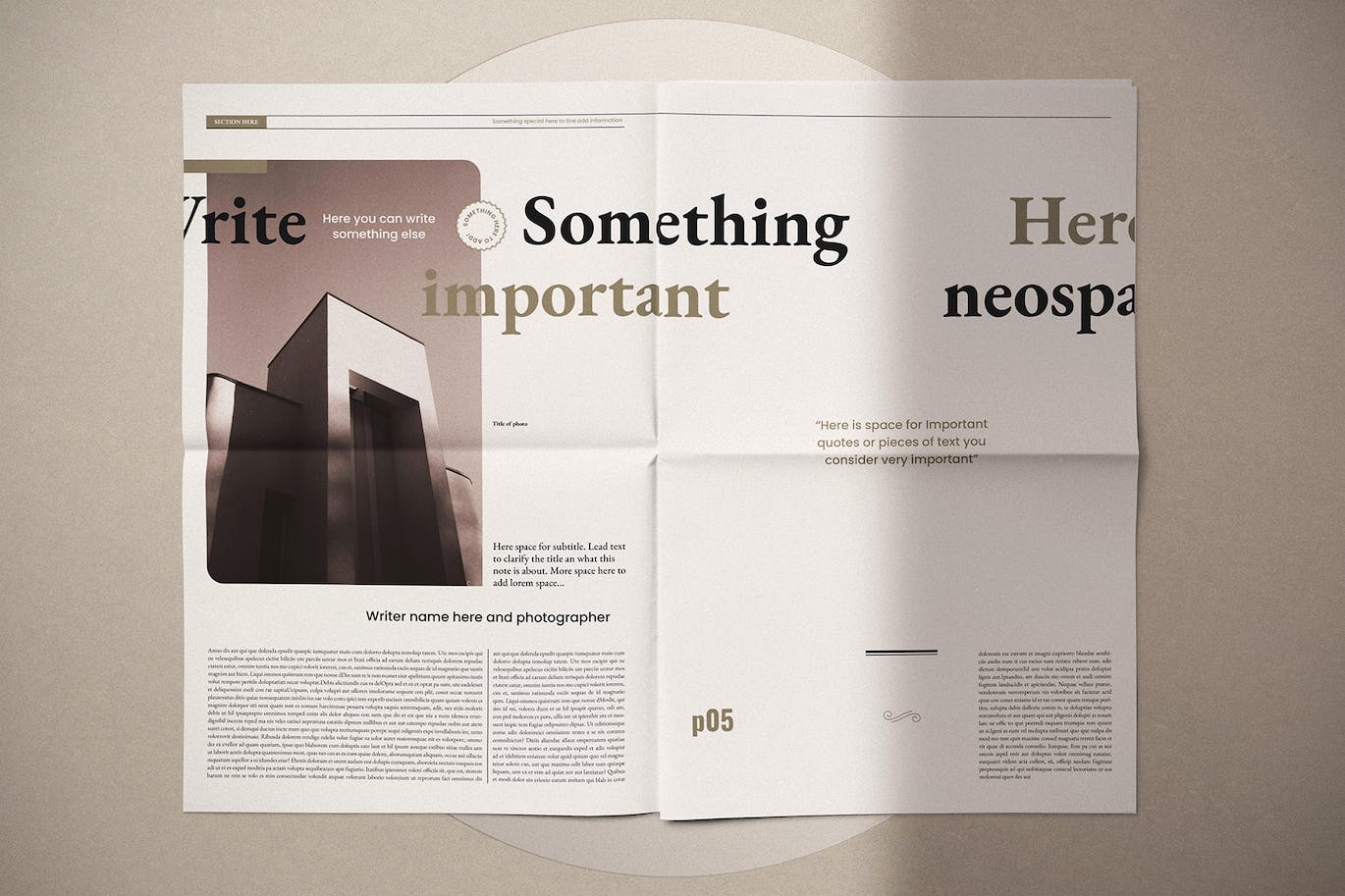 报纸排版设计 Indesign 模板 The NeoSpaper Indesign Template