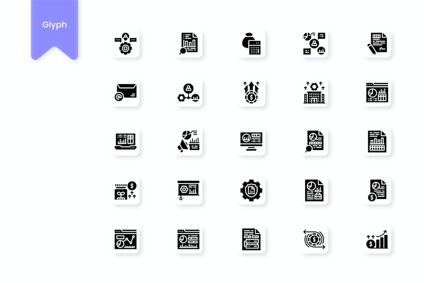 业务分析图标集 Business Analytics Icon Set