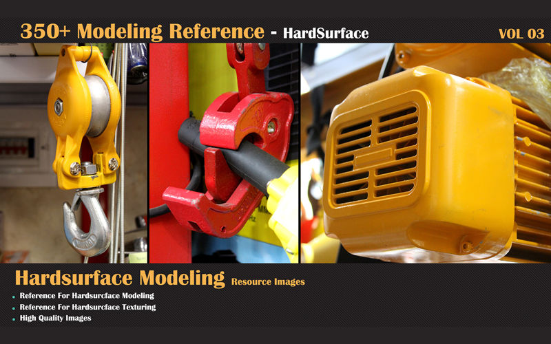 350张硬面细节参考图片 350 Modeling Reference &#8211; HardSurface &#8211; VOL 03_