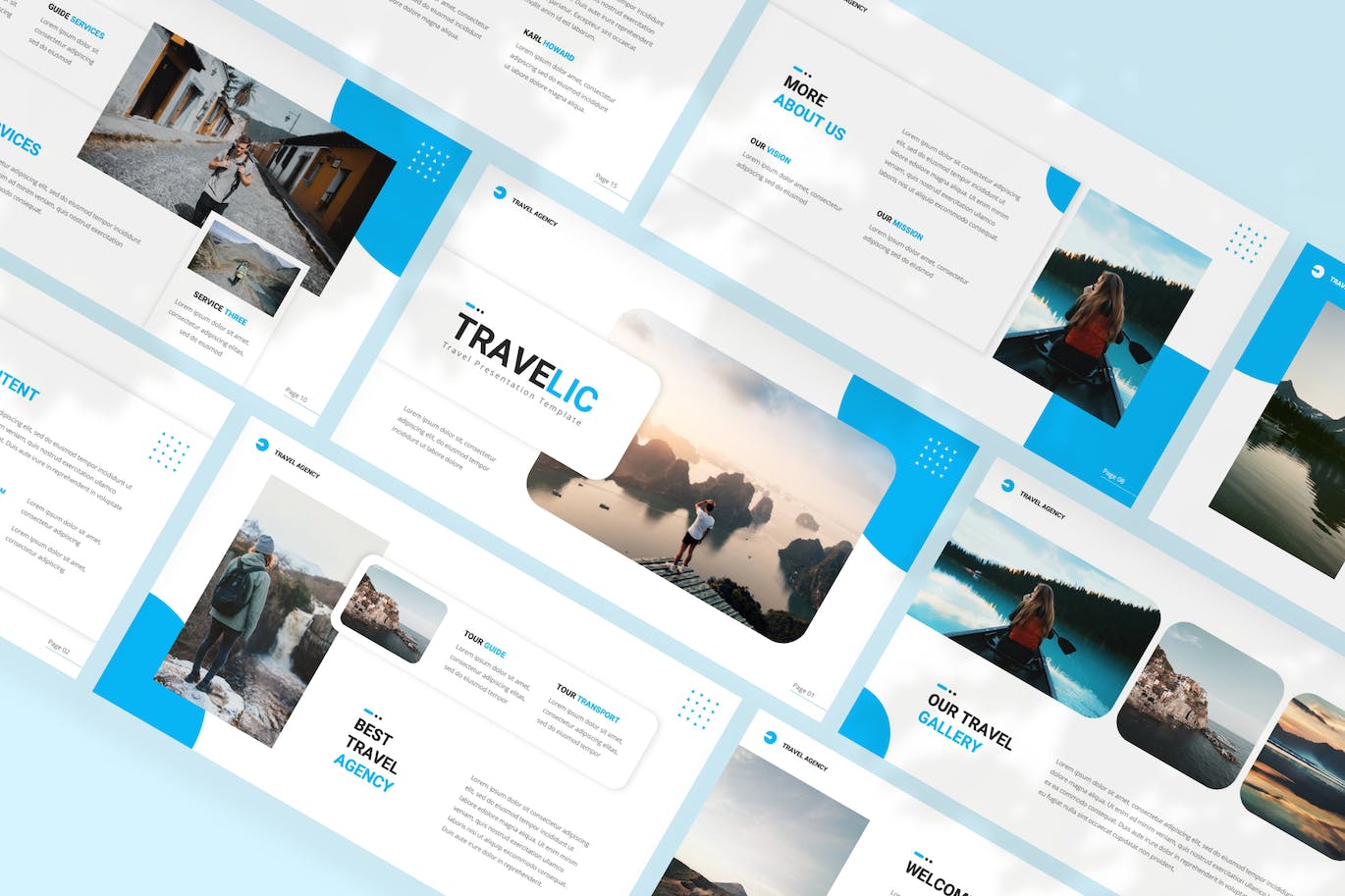 旅行主题演讲Keynote模板 Travelic — Travel Keynote Template