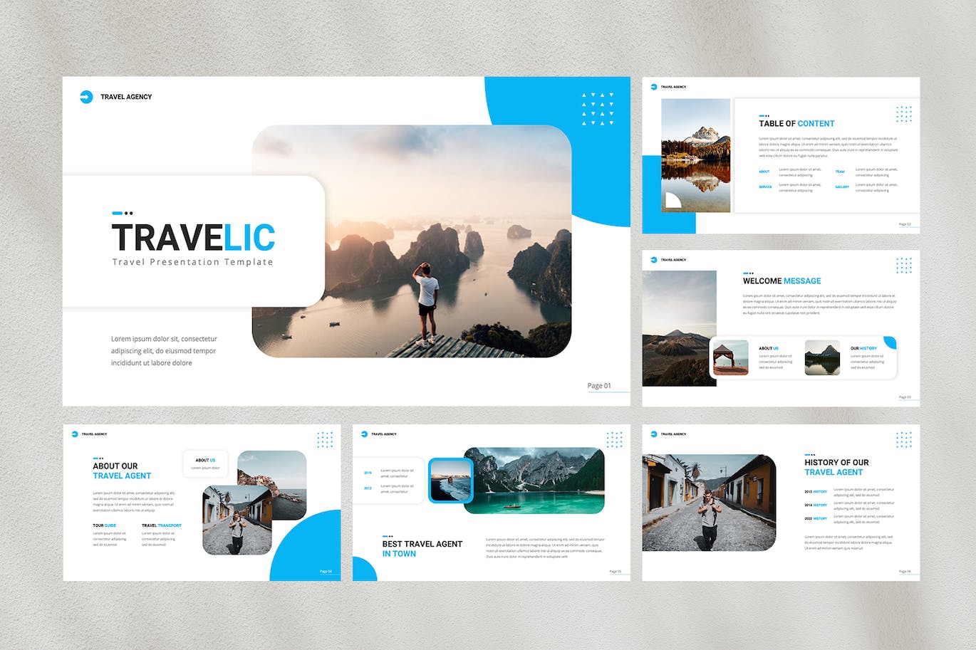 旅行主题演讲Keynote模板 Travelic — Travel Keynote Template