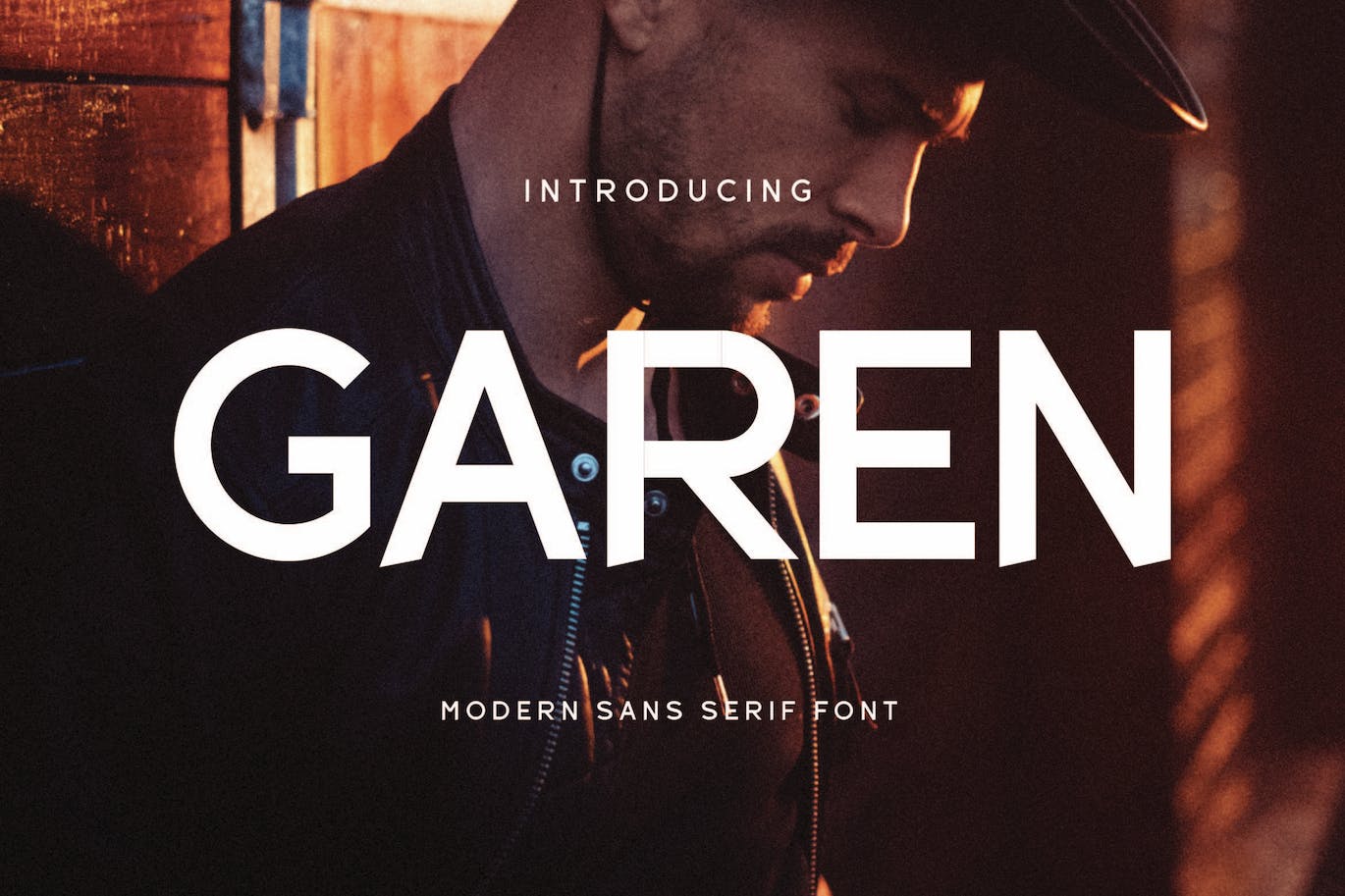 现代无衬线英文字体 Garen &#8211; Modern San Serif Font