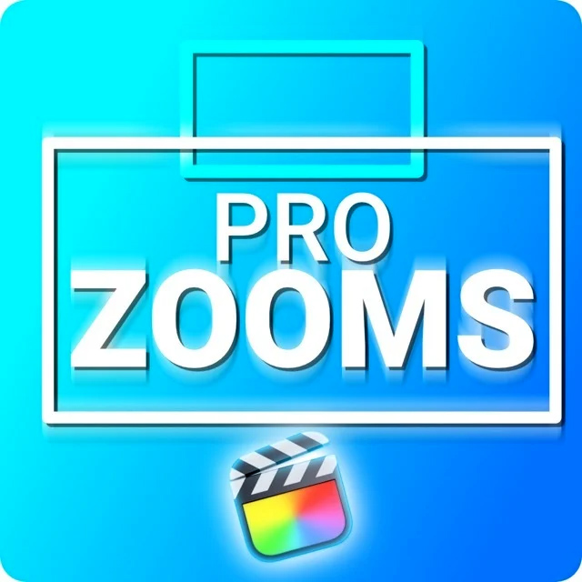 FCPX插件：相机镜头变焦屏幕缩放平移控制插件 FCB Pro Zooms Final Cut Pro -