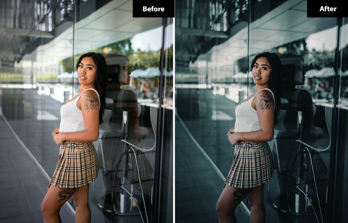 6 个潮流暗色调网红照片后期处理 Lightroom 和 Photoshop 预设 6 Flawblue Lightroom and Photoshop Presets