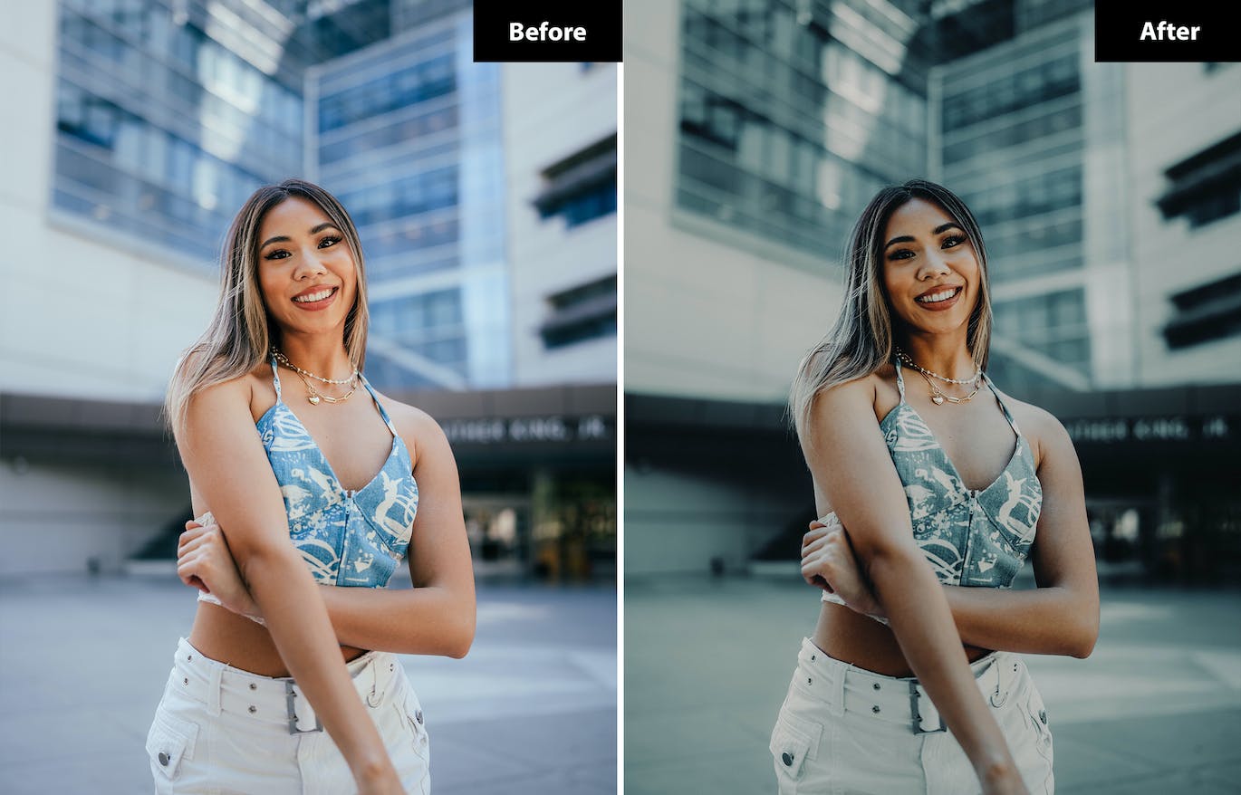 6 个潮流暗色调网红照片后期处理 Lightroom 和 Photoshop 预设 6 Flawblue Lightroom and Photoshop Presets