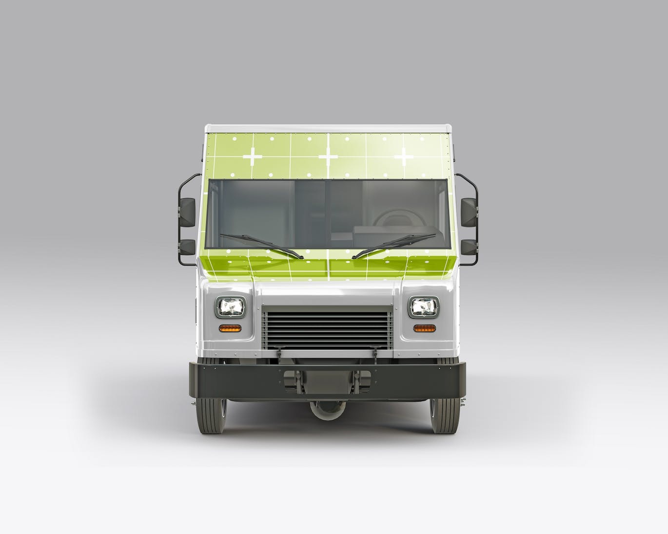 餐车拉花样机 Step Van Food Truck Mockup