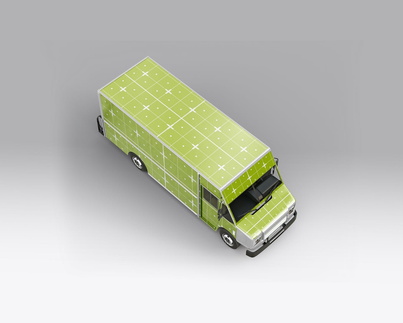 餐车拉花样机 Step Van Food Truck Mockup