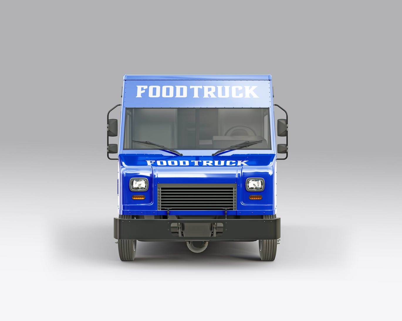 餐车拉花样机 Step Van Food Truck Mockup