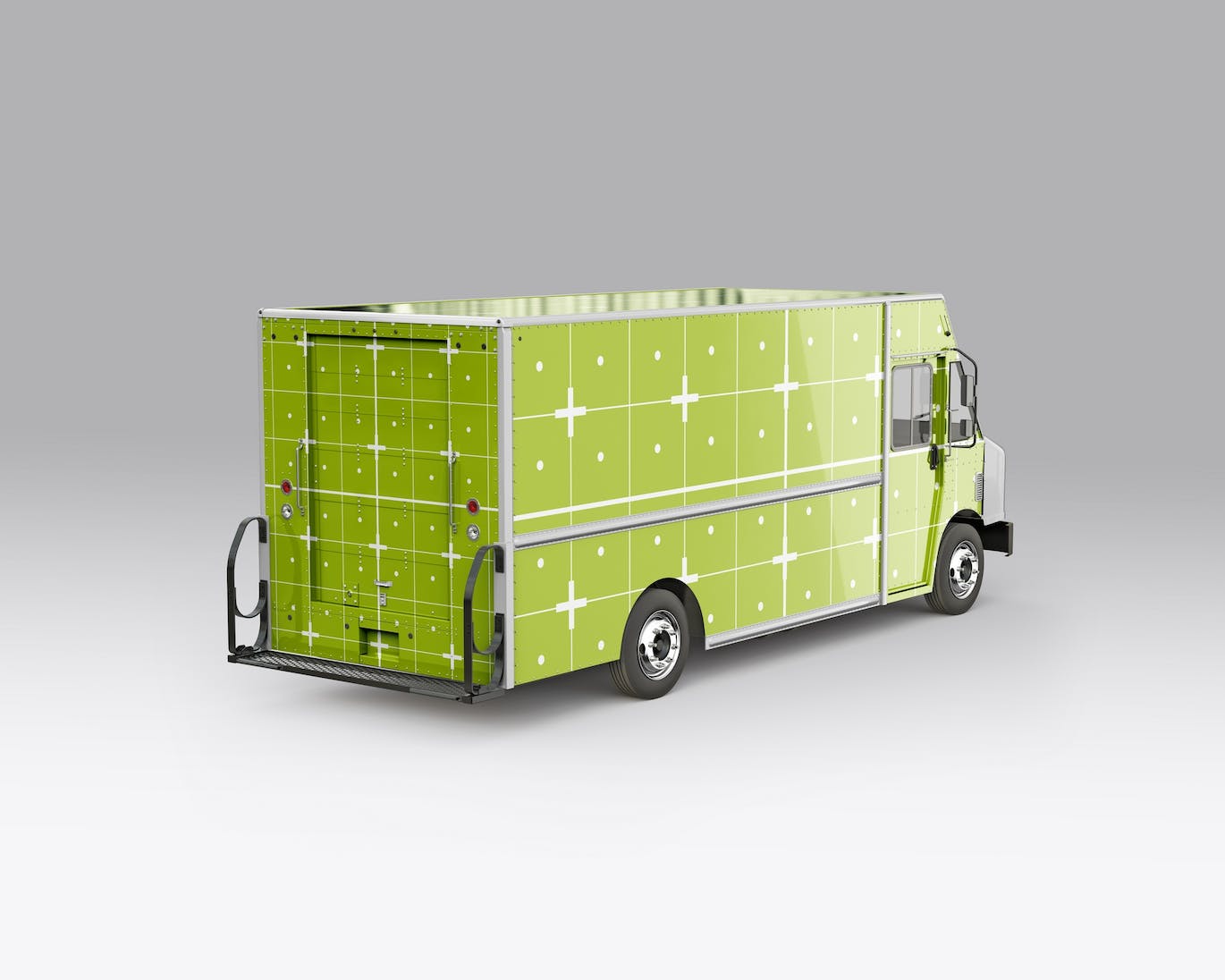 餐车拉花样机 Step Van Food Truck Mockup