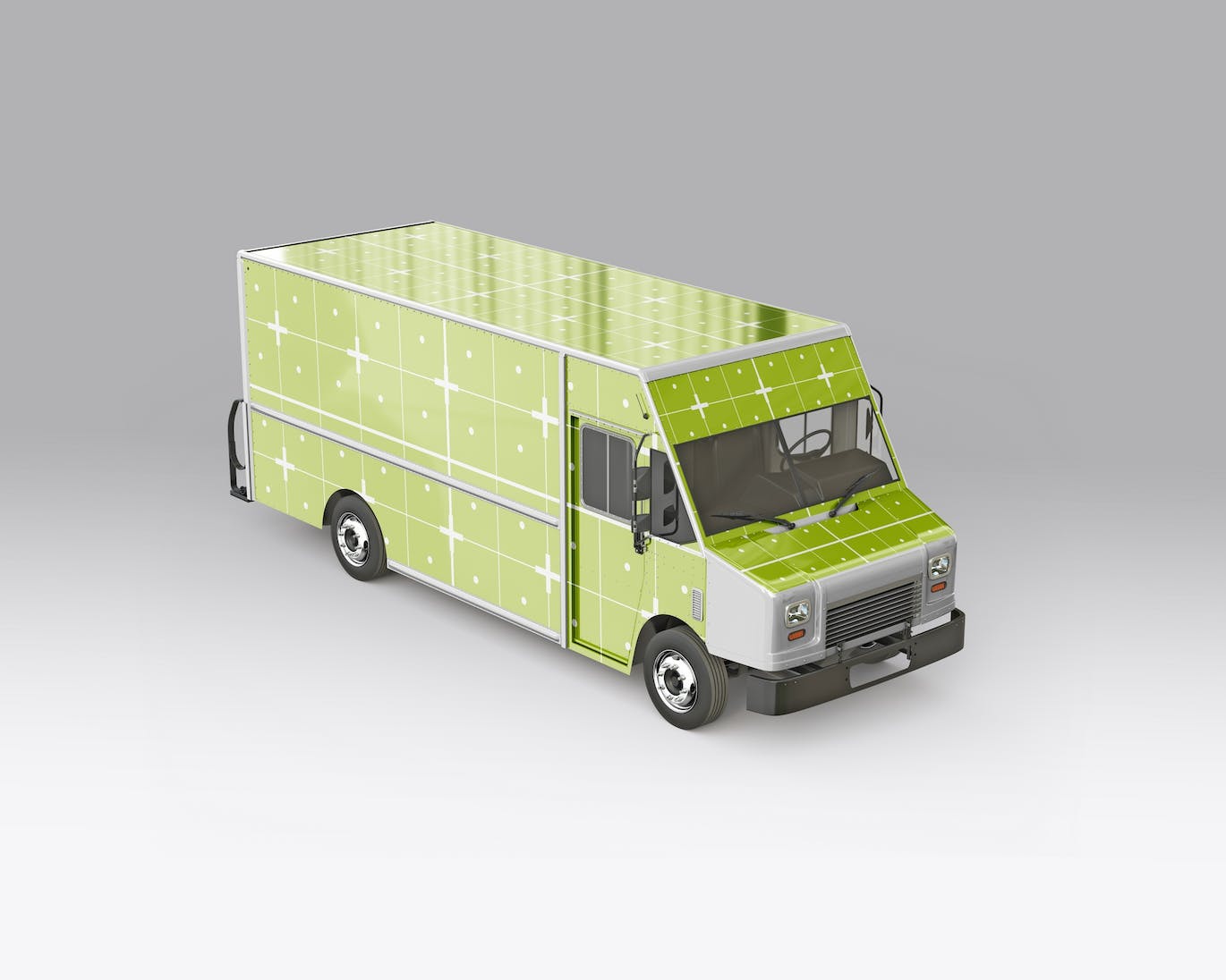 餐车拉花样机 Step Van Food Truck Mockup