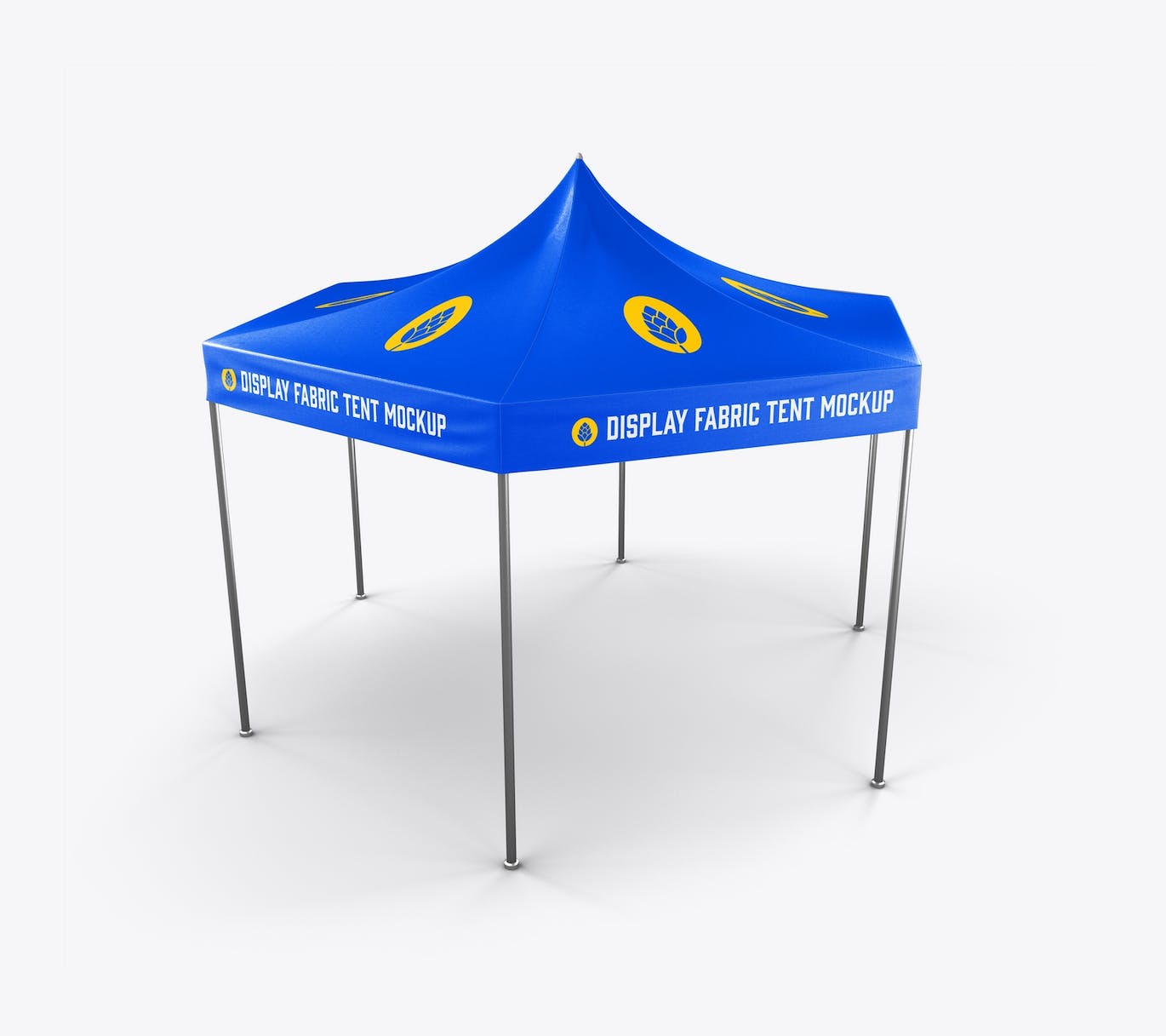 织物展示帐篷样机模板 Fabric Display Tent Mockup