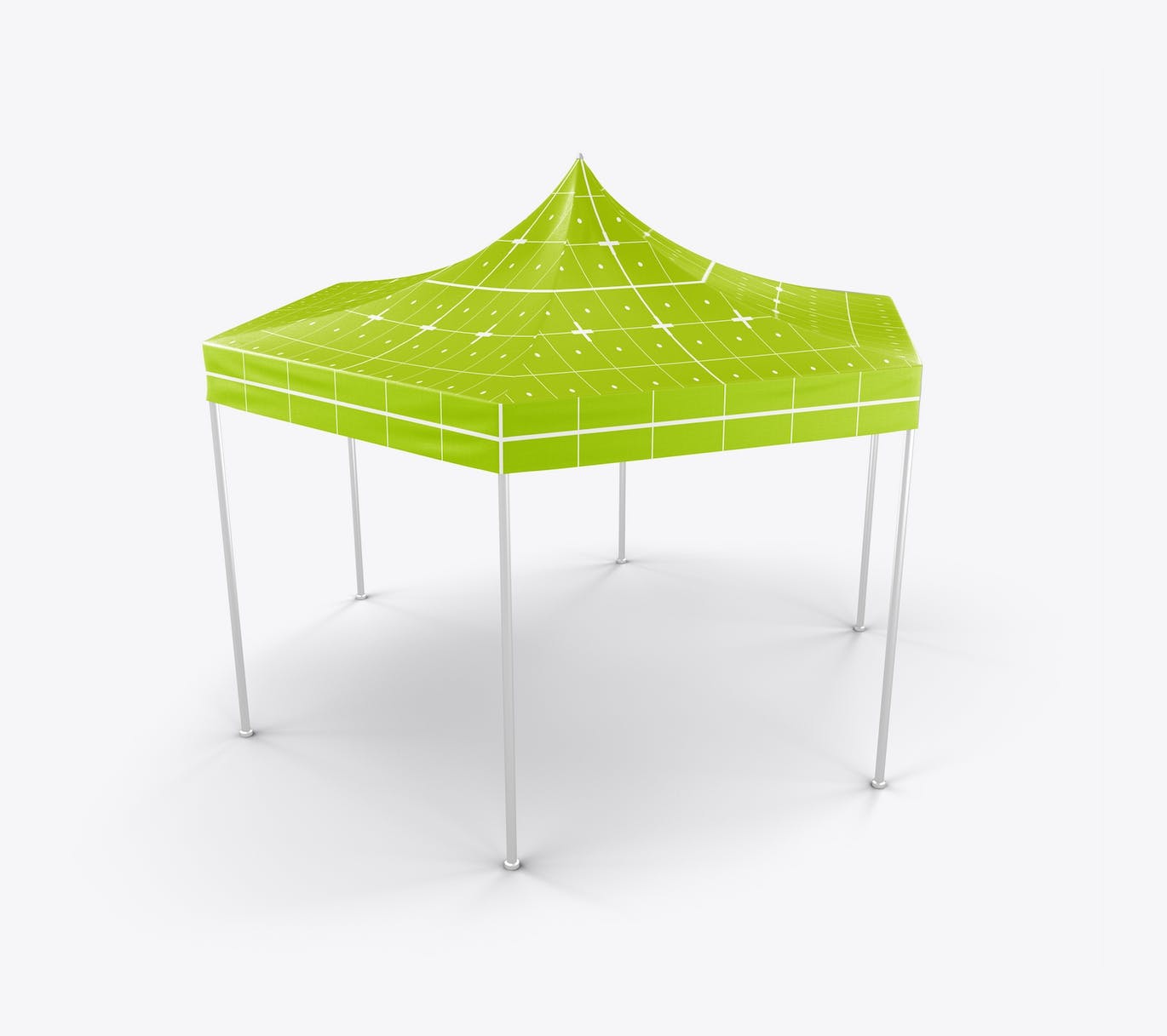 织物展示帐篷样机模板 Fabric Display Tent Mockup