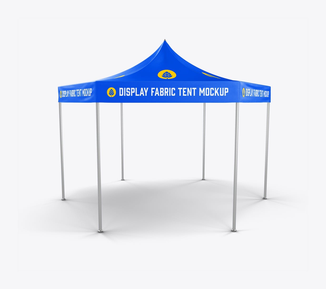 织物展示帐篷样机模板 Fabric Display Tent Mockup