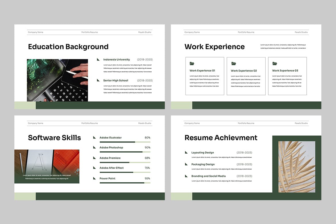 个人简历/介绍主题演讲Keynote模板 Resume Keynote Template