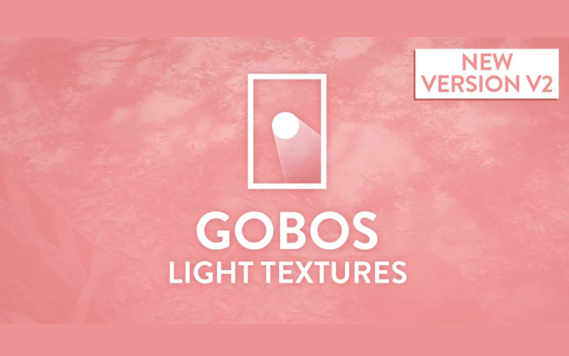 【Blender预设】Gobos Light Textures V2 图案灯光纹理遮蔽照明环境_