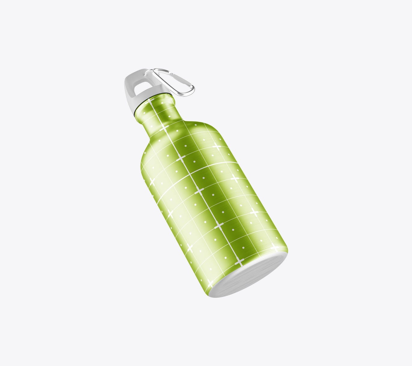 金属运动水杯样机 Set Metallic Thermo Bottles Mockup