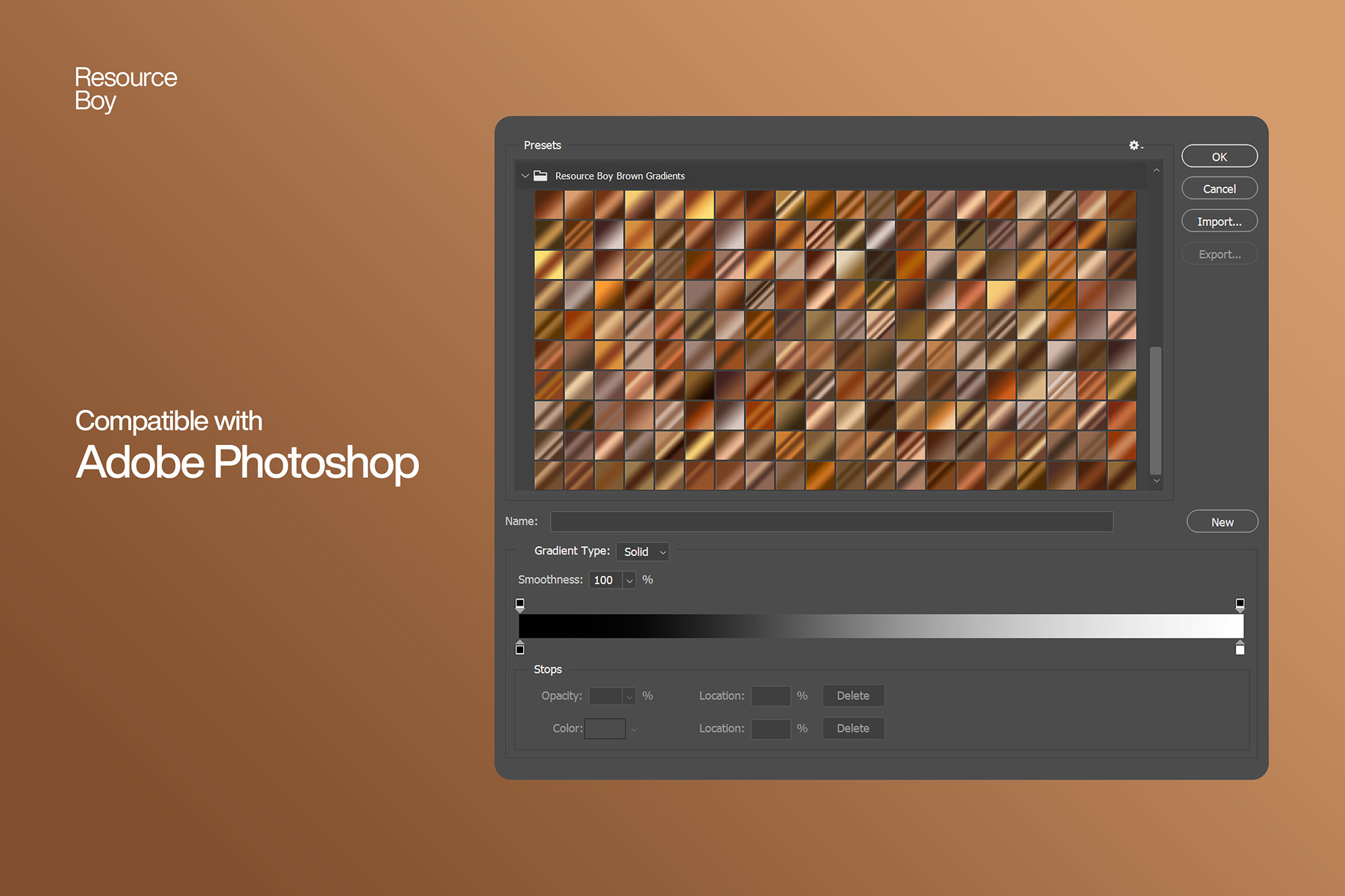 200 Brown Photoshop Gradients