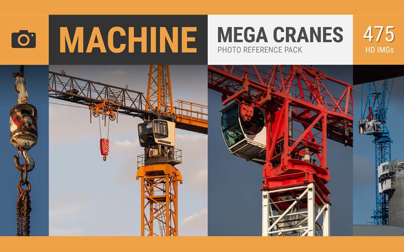 475张重型建筑塔式起重机参考图片 MACHINE Mega Cranes_