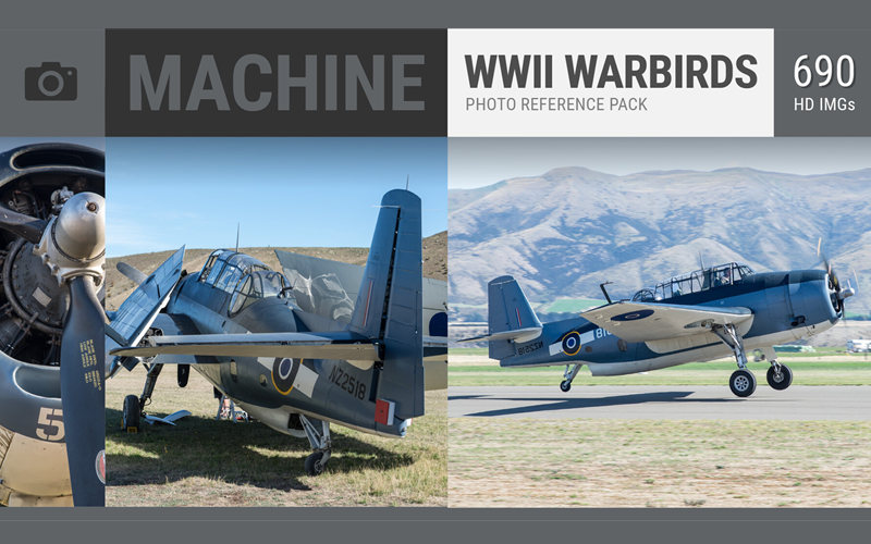 690张二战战斗机参考图片 MACHINE WWII Warbirds_