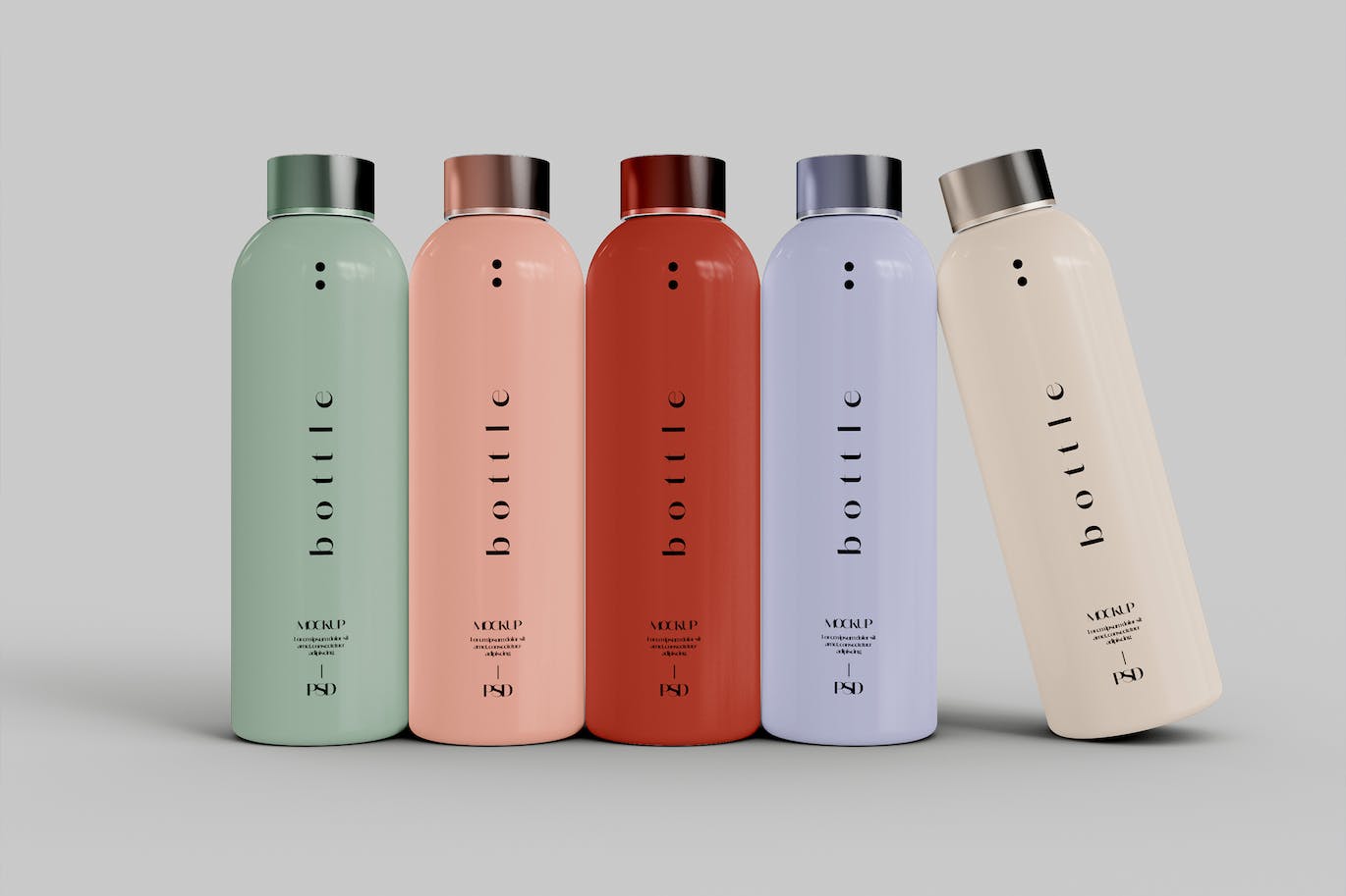 不锈钢保温杯样机 Stainless Steel Bottles Mockup