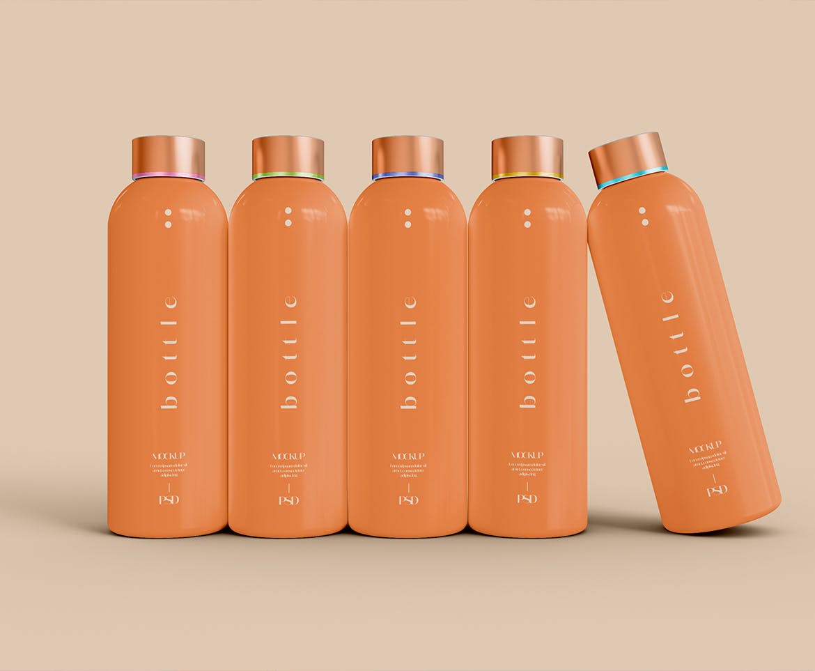 不锈钢保温杯样机 Stainless Steel Bottles Mockup