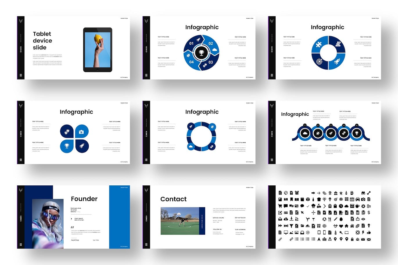 创意家居品牌谷歌幻灯片模板 Cimen &#8211; Business Google Slide Template