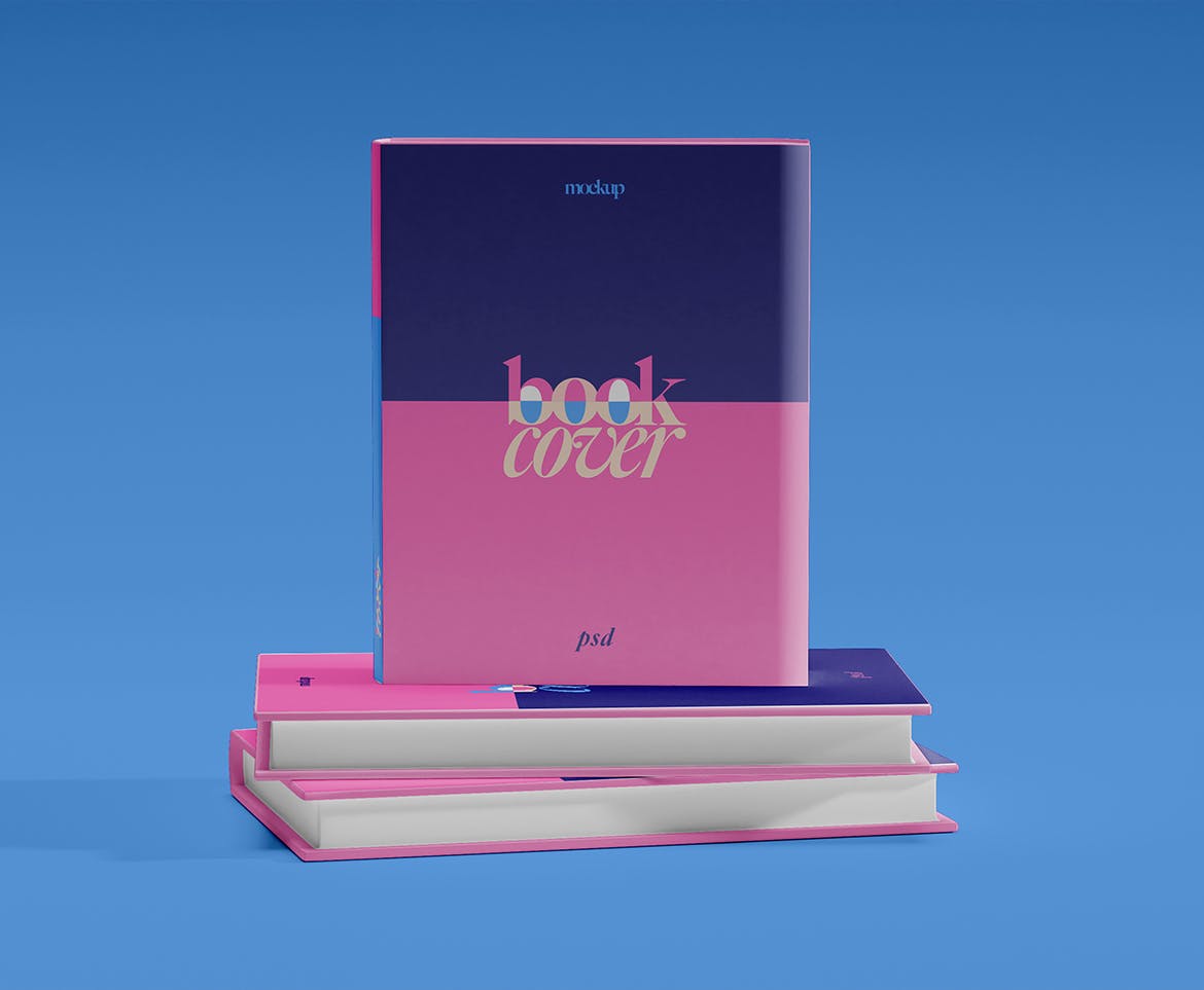 图书封面设计图预览样机 Books Cover Mockup