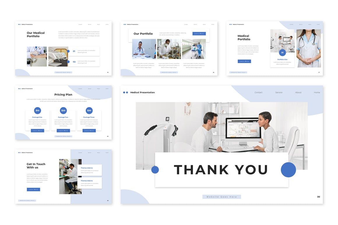 医学探索Powerpoint模板下载 Mediska &#8211; Medical Powerpoint Template