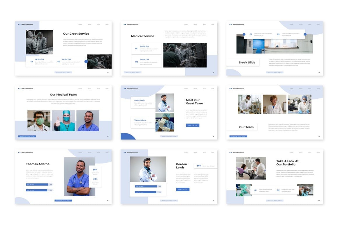 医学探索Powerpoint模板下载 Mediska &#8211; Medical Powerpoint Template