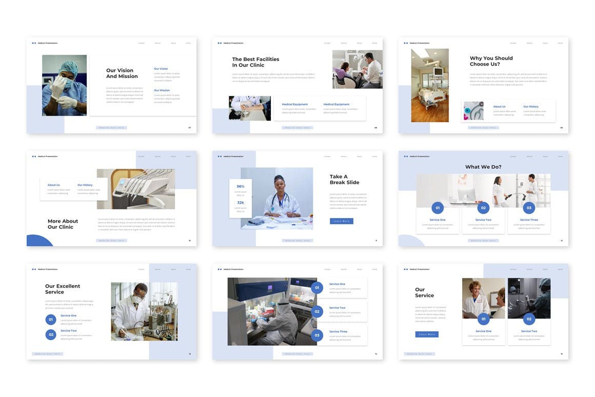 医学探索Powerpoint模板下载 Mediska &#8211; Medical Powerpoint Template