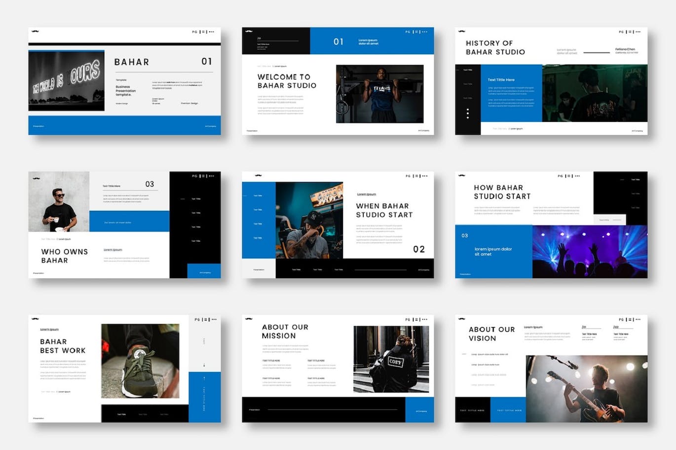 商业发展演示Keynote模板 Bahar – Business Keynote Template