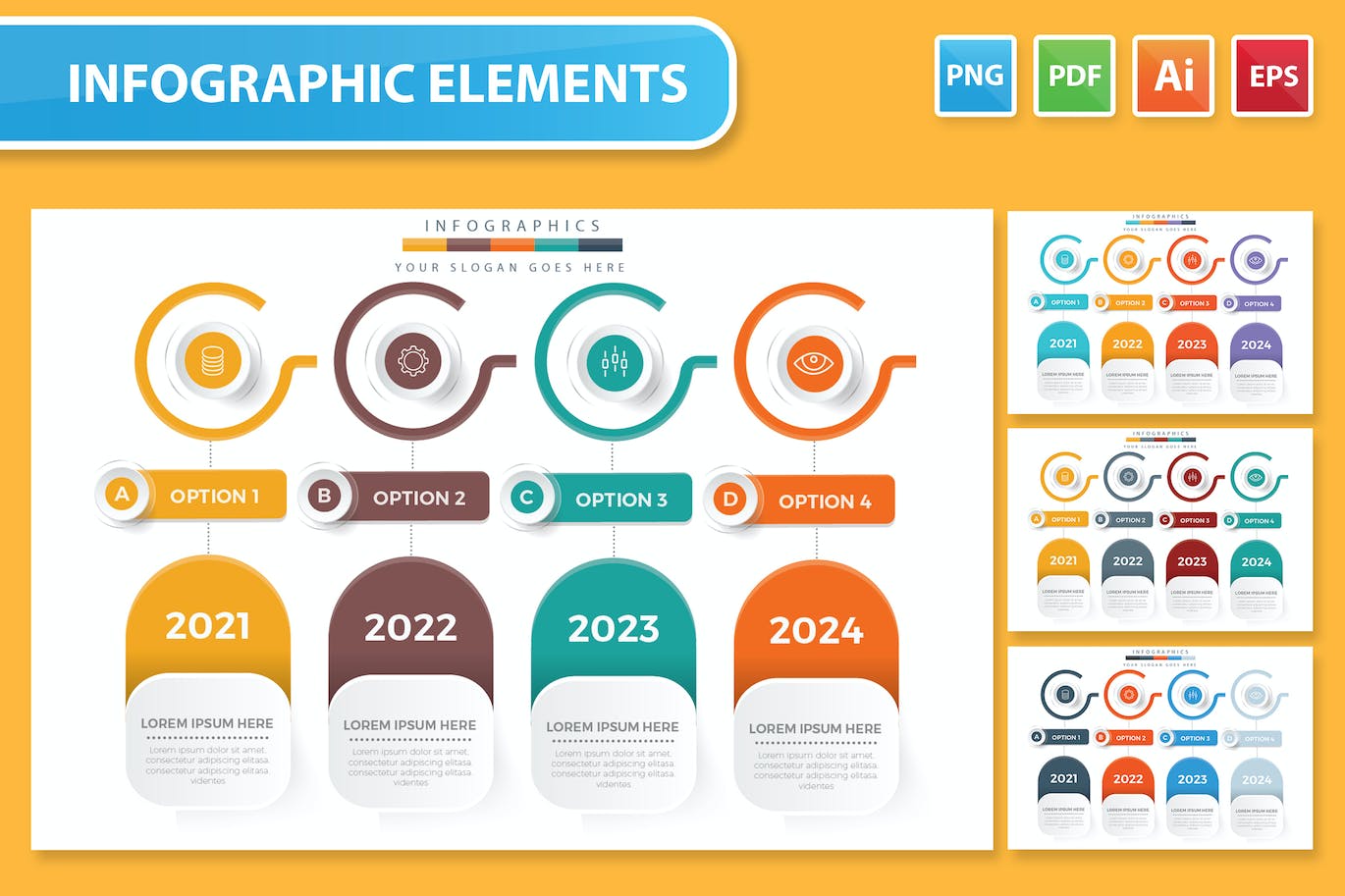 日程规划图表元素设计信息图表 Infographic Design