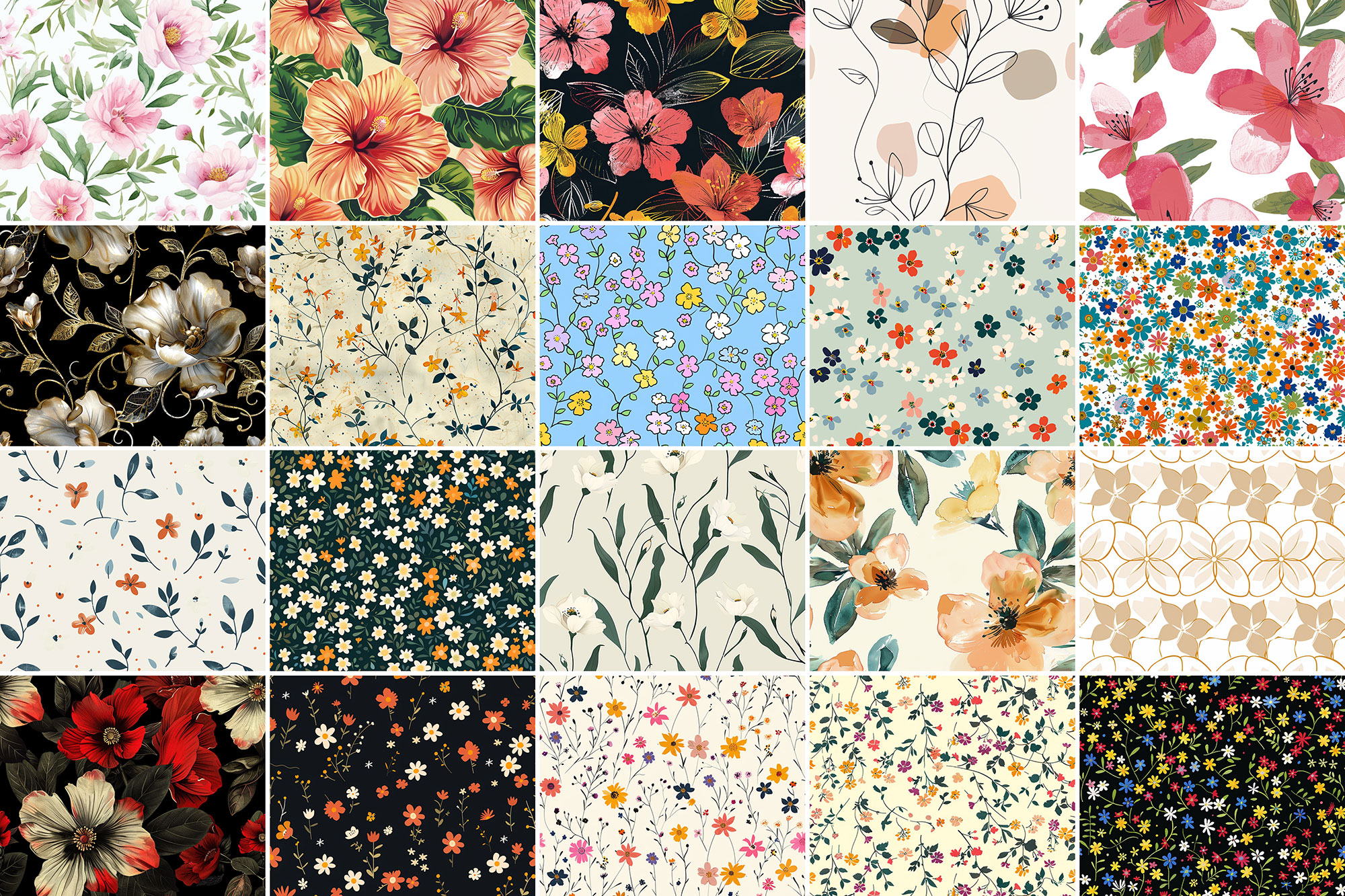 500+ Flower Patterns