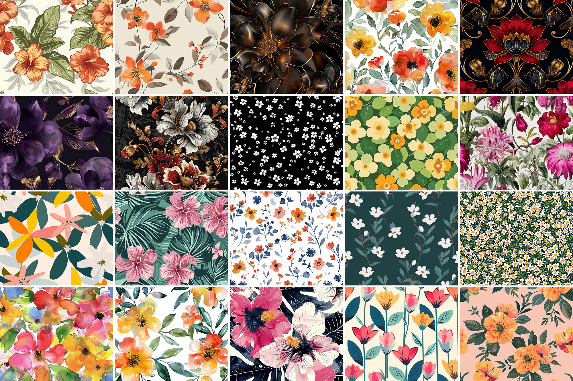 500+ Flower Patterns