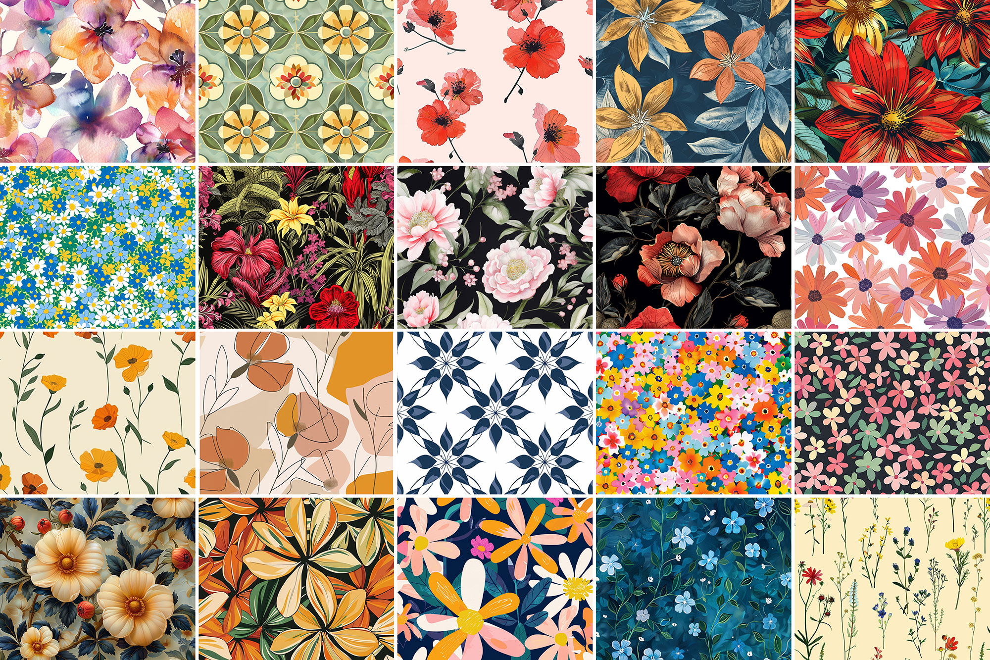 500+ Flower Patterns