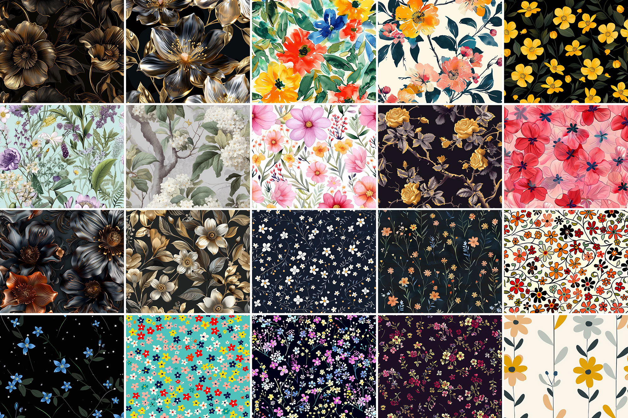 500+ Flower Patterns