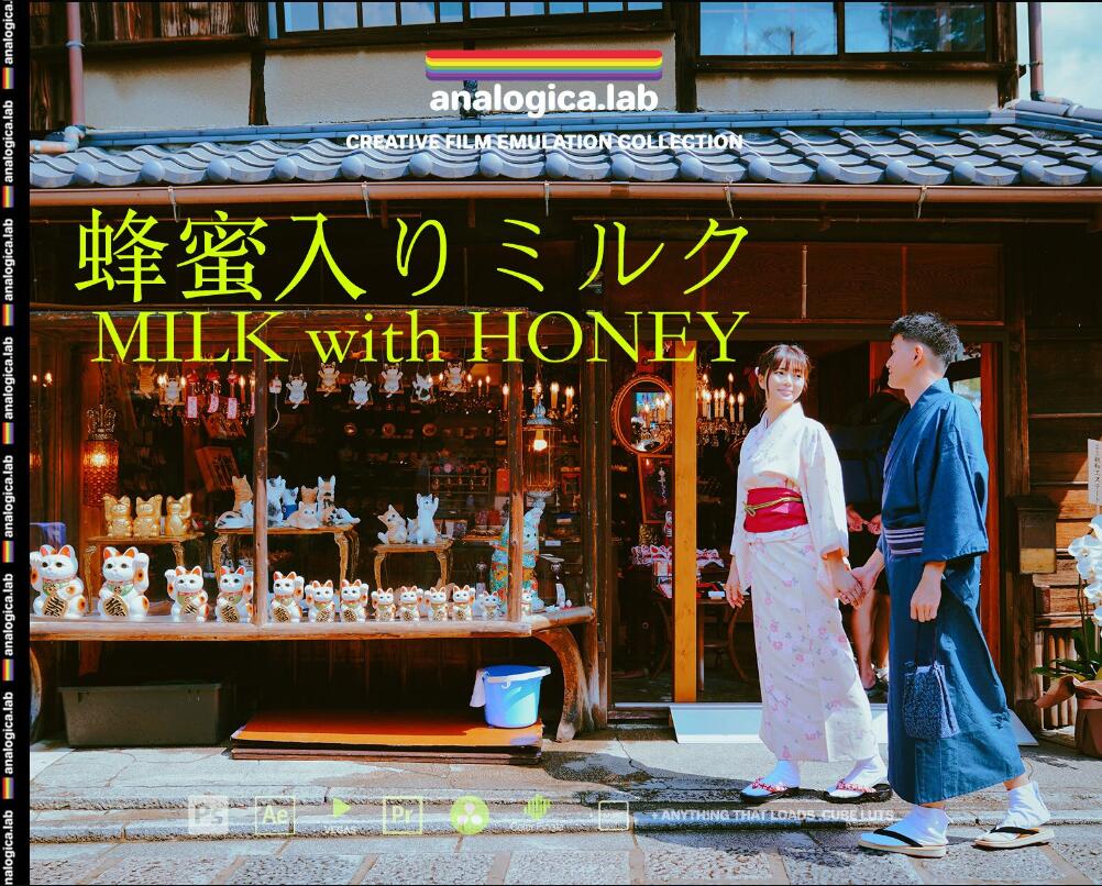 清新日系风格氧气氛围感色彩还原lut调色预设 Analogica Lab - Milk with Honey（9771） -