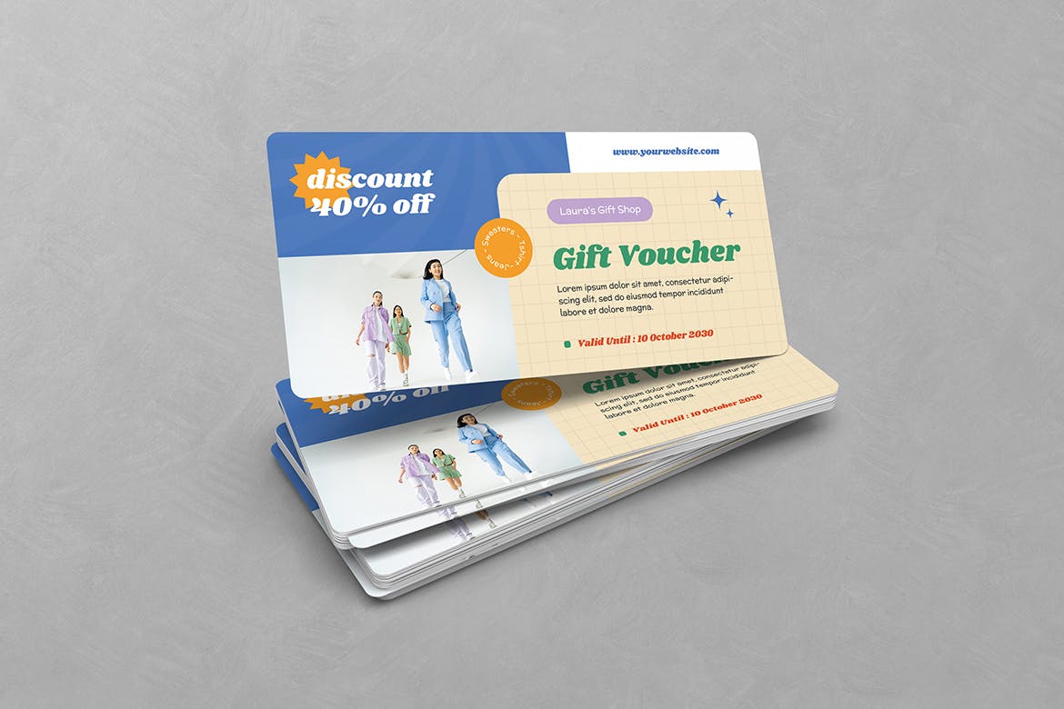 新用户优惠券设计模板 Gift Voucher